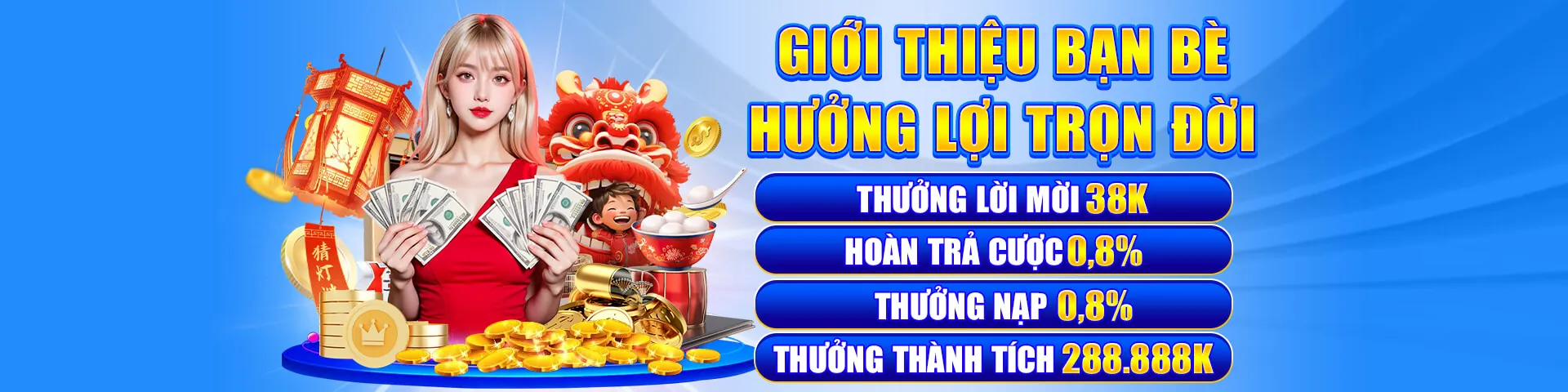 Biểu ngữ thưởng nạp lại cho các lần gửi tiền tiếp theo tại 8day8